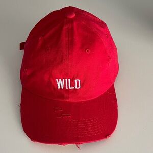 Red Baseball Cap “Wild” Women's